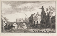 KG 05181
<br/>
Gracht met watermolen
<br/>
<em>Visscher, Jan de (ca. 1636-na 1692)</em>